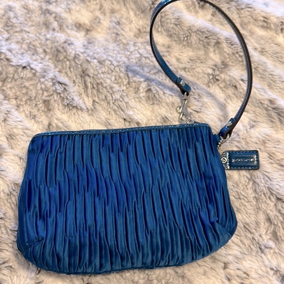 Coach Satin Ruched Wristlet - Picture 6 of 9